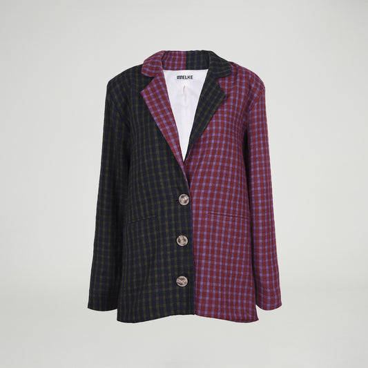 Plaid Split Jacket